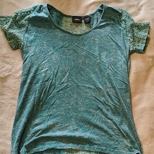 Daytrip teal lace top
